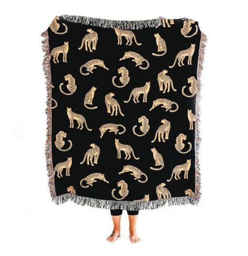 Unleash the Untamed Elegance Luxurious Leopard Throw for a Wildly Chic Home - Image 4