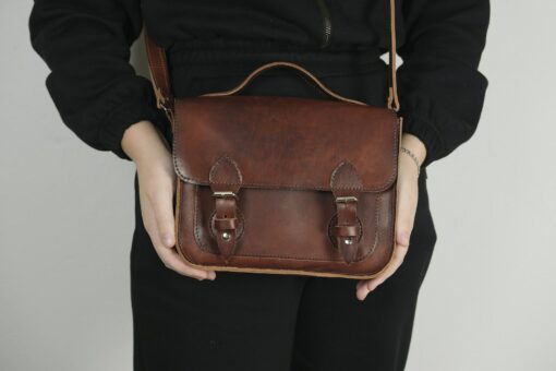 Personalized Leather Satchel The Perfect Christmas Gift for Her - Image 5