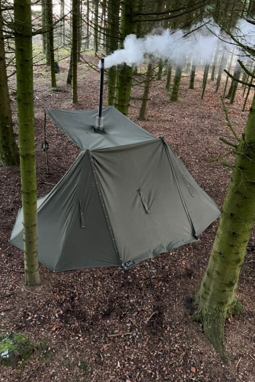 Upgrade Your Lavvu Transform Your 1-2 Person Shelter into a Luxurious 4-5 Person Canvas Tent with Enhanced Ventilation - Image 4