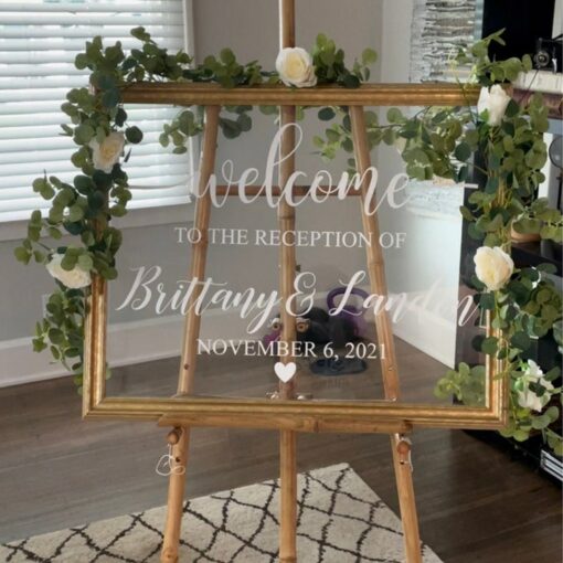 Personalized Wedding Welcome Sign Decal Celebrate Your Special Day with Style - Image 4
