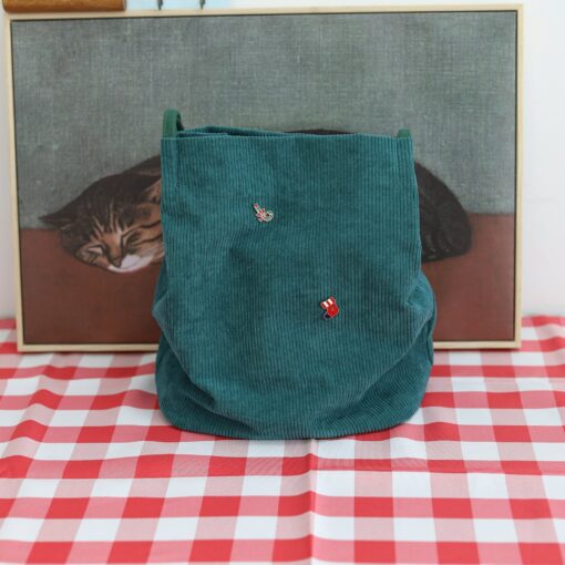 Corduroy Bucket Bag The Perfect Handbag for Everyday Style - Image 6