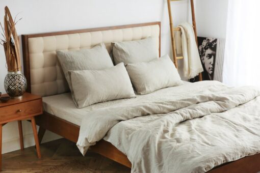 Luxurious Linen Pillowcases Natural Comfort for a Restful Night's Sleep - Image 6