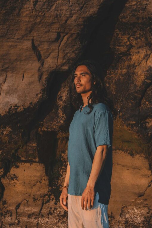 Elevate Your Style Men's Woven Tee - Unparalleled Comfort in Weightless Cotton - Image 3