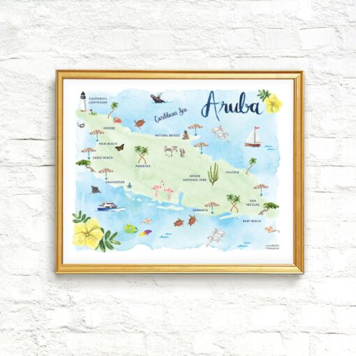 Aruba Wall Art Capture the Caribbean's Enchanting Beauty in Your Home - Image 4