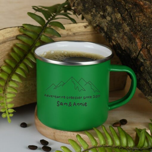 Adventure-Ready Enamel Mug Your Personalized Outdoor Companion - Image 5