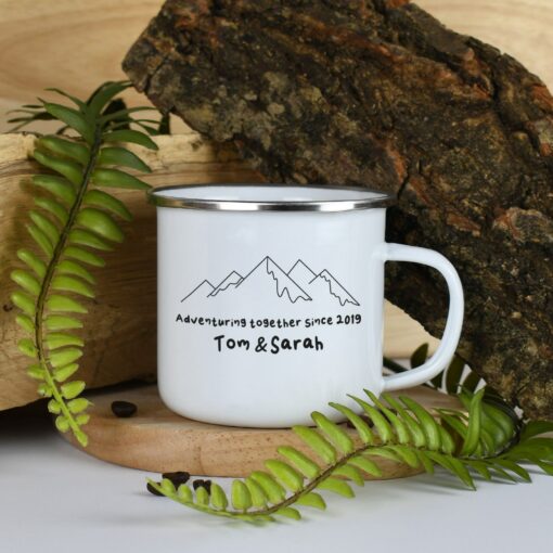 Adventure-Ready Enamel Mug Your Personalized Outdoor Companion - Image 2