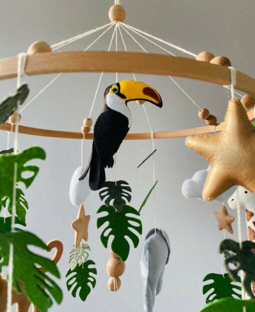 Enchanting Safari Adventure Realistic African Animals Mobile for Baby's Dreamy Nights - Image 3