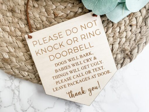 Quiet Time for Baby Essential Door Sign for Peaceful Slumbers - Image 4