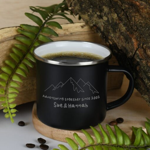 Adventure-Ready Enamel Mug Your Personalized Outdoor Companion - Image 4