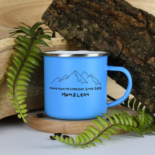 Adventure-Ready Enamel Mug Your Personalized Outdoor Companion - Image 3