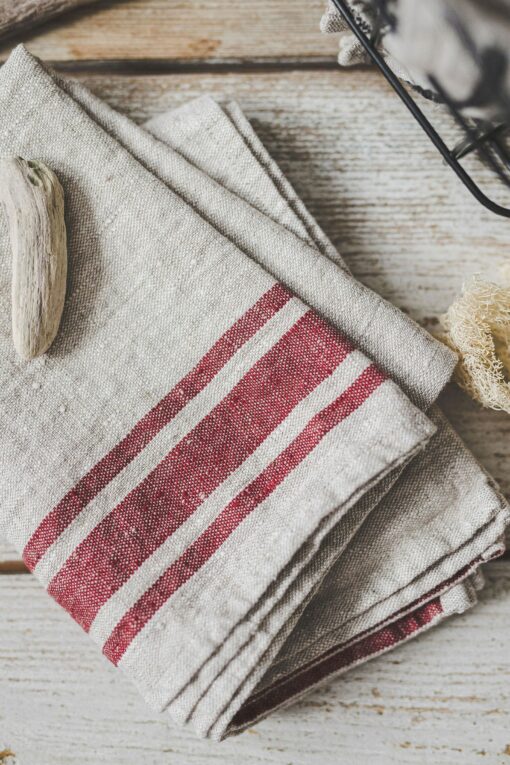 Premium French Linen Kitchen Towels Rustic Elegance for Your Home - Image 6