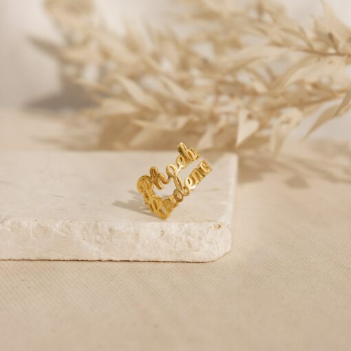 Personalized Triple Name Ring A Timeless Treasure for Loved Ones - Image 4