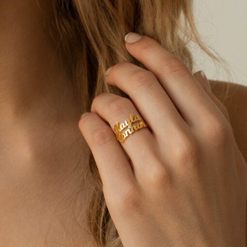 Personalized Triple Name Ring A Timeless Treasure for Loved Ones - Image 3