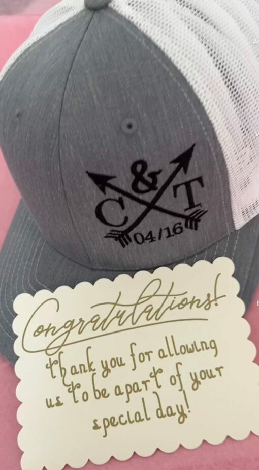 Embroidered Trucker Hats for the Perfect Wedding Party Celebrate in Style - Image 3
