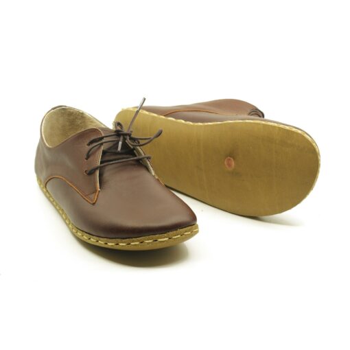 Grounding Shoes for Men Copper Leather Sole, Wide Toe Box, Bitter Brown - Image 5