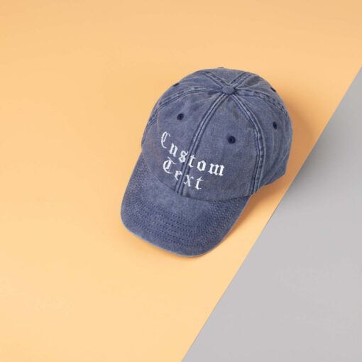 Personalized Vintage Cap Embroidered Text, UK-Made | Cotton Snapback, Dad Hat, Summer Hat, Baseball Cap | Unique Gift for Him or Her - Image 5