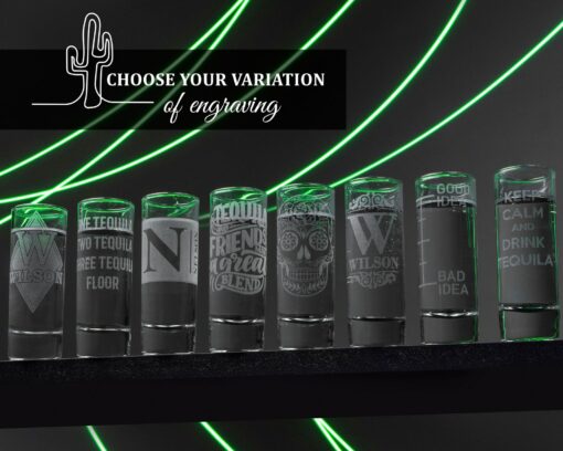 Personalized Tequila Glasses with Flight Board The Perfect Gift for Any Occasion - Image 3
