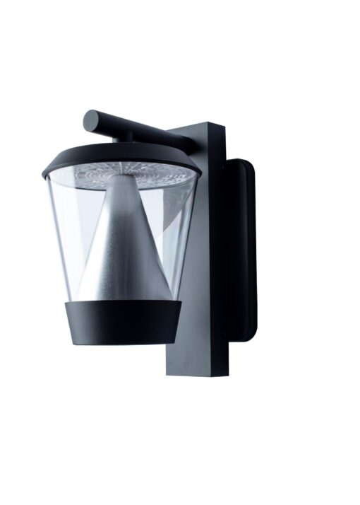 Illuminate Your Outdoors with Modern Elegance Farmhouse Wall Lantern with Integrated LEDs and Reflective Cone - Image 4