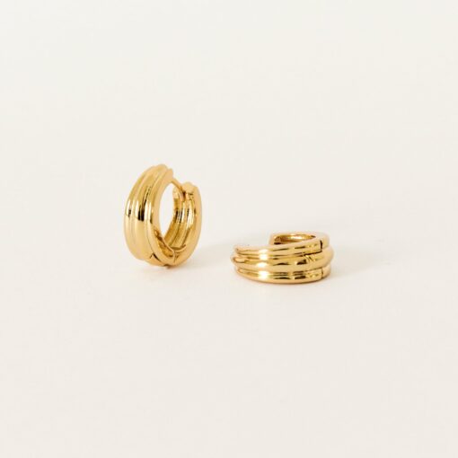 Captivating Canal Chunky Hoops Elevate Your Style with Minimalist Gold Jewelry - Image 6