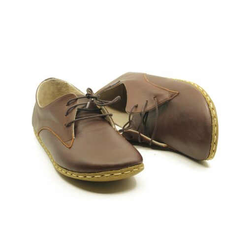 Grounding Shoes for Men Copper Leather Sole, Wide Toe Box, Bitter Brown - Image 6
