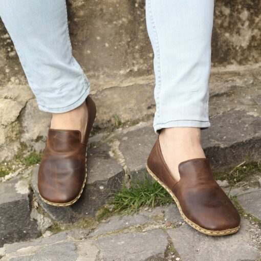 Ground Yourself with Earth Shoes Experience the Barefoot Revolution in Crazy Classic Brown - Image 4