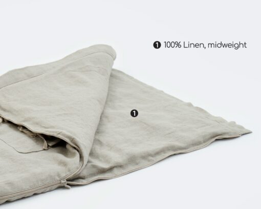 Cozy Nights in Nature's Embrace All-Natural Wool Sleeping Bag for Year-Round Comfort - Image 3