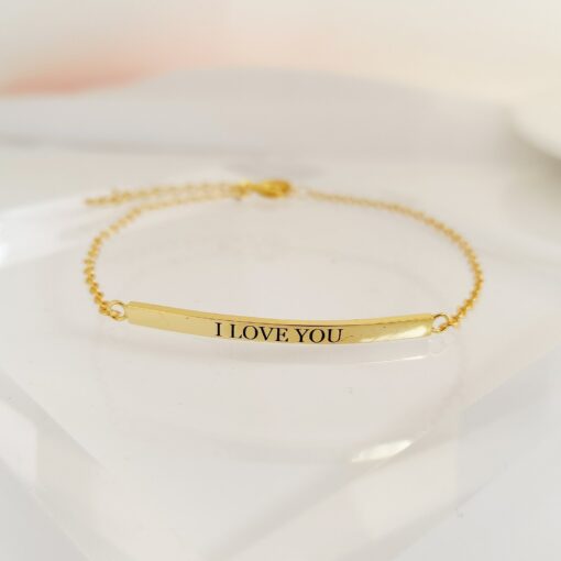 Personalized Bar Bracelet Engrave Your Story, Cherish Your Moments - Image 2