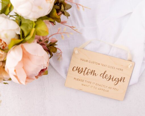 Personalized Wooden Door Sign Enhance Your Home's Entrance with Custom Messages - Image 2