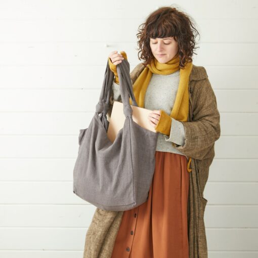 Fair Trade Vegan Comfy Everyday Shoulder Bag Zip Close, Eco-Friendly Style - Image 4