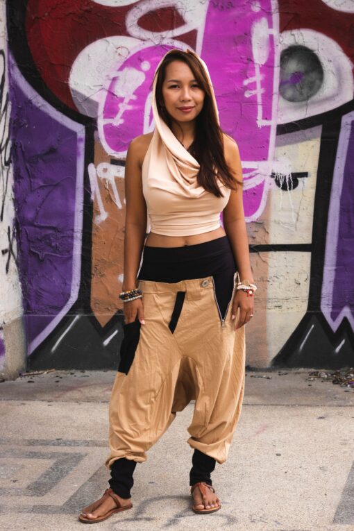 Captivating Cowl Neck Crop Top Elevate Your Style with Backless Elegance - Image 6