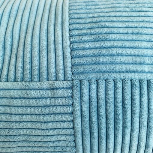 Cozy Blue Corduroy Lumbar Pillow Cover Scandinavian Charm for Your Home - Image 2