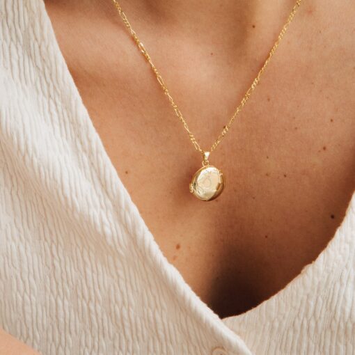 Earth Charm Locket Necklace Capture Your World in a Timeless Keepsake - Image 2