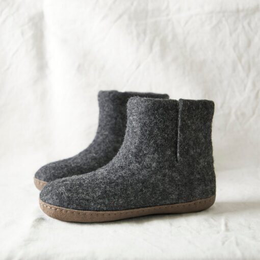 Cozy Comfort Fair Trade Eco Felt Slipper Boots with Suede Soles for All - Image 6