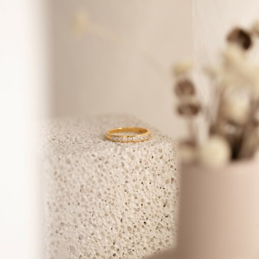Caitlyn Minimalist's Diamond Band Timeless Elegance for Your Special Day - Image 3