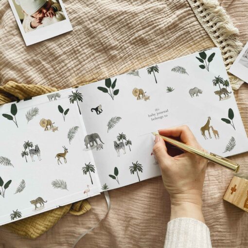 Gilded Jungle A Luxurious Memory Book for Your Little One's Precious Moments - Image 2