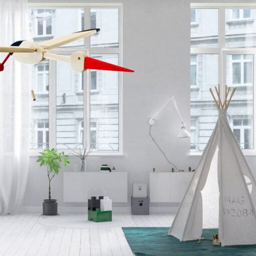 Eco-Friendly Stork Nursery Mobile A Cherished Gift for New Parents - Image 2