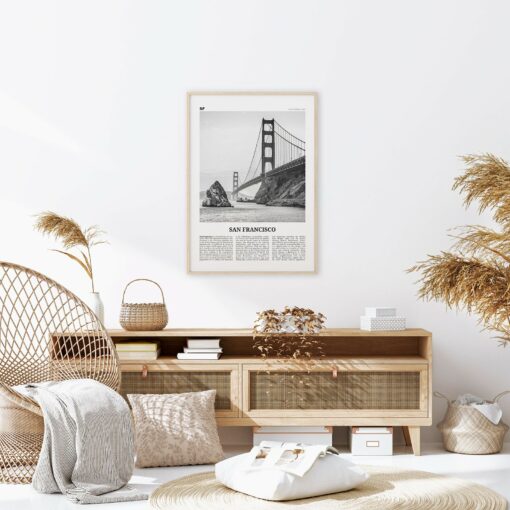San Francisco A Timeless Black and White Masterpiece - Capturing the Golden Gate's Enduring Charm - Image 3