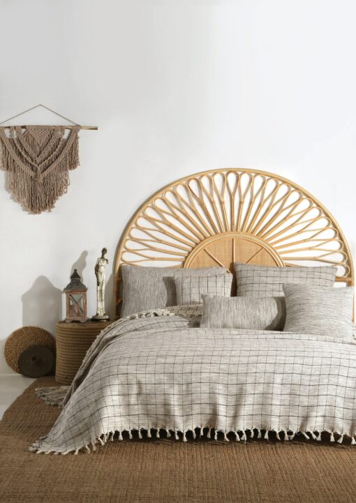 Bohemian Rhapsody Oversized Turkish Cotton Bedspread, Boho Throw Blanket, Farmhouse Bed Cover - Image 4