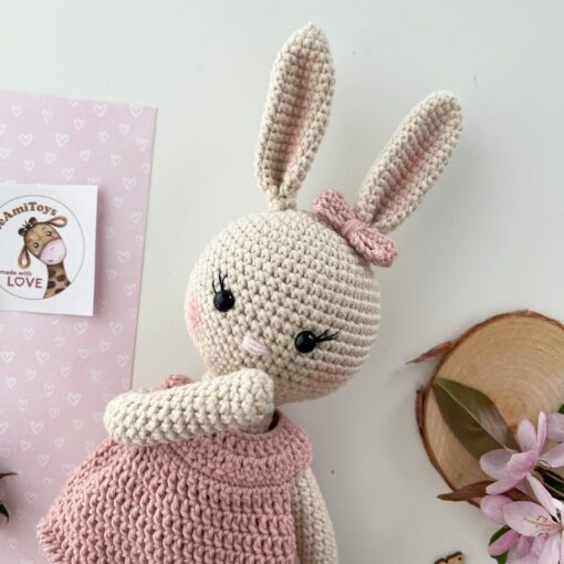 Adorable Crochet Bunny Plush A Cherished Gift for Little Ones - Image 2
