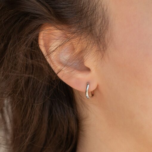 Abstract Elegance Irregular Hoop Earrings by Caitlyn Minimalist - Image 5