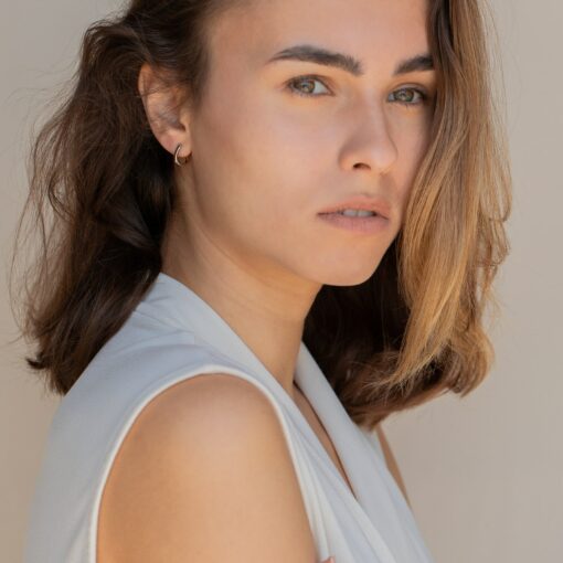 Abstract Elegance Irregular Hoop Earrings by Caitlyn Minimalist - Image 4