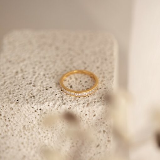 Caitlyn Minimalist's Diamond Band Timeless Elegance for Your Special Day - Image 5
