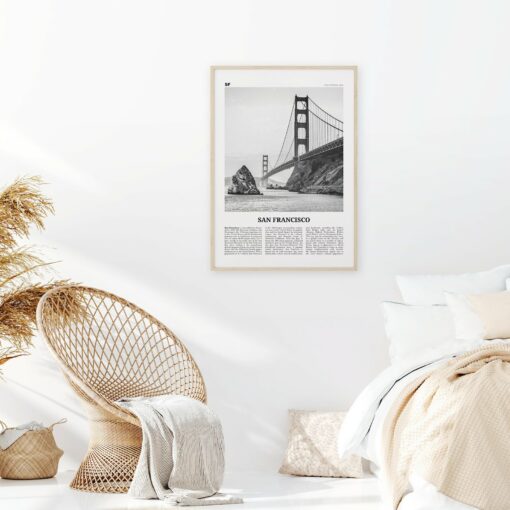 San Francisco A Timeless Black and White Masterpiece - Capturing the Golden Gate's Enduring Charm - Image 2