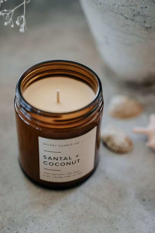 Sandalwood and Coconut Soy Candle A Tranquil Oasis for Your Home - Image 3