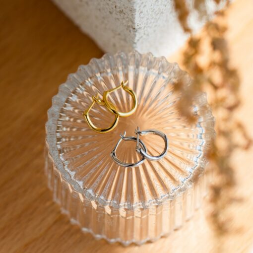Abstract Elegance Irregular Hoop Earrings by Caitlyn Minimalist - Image 3