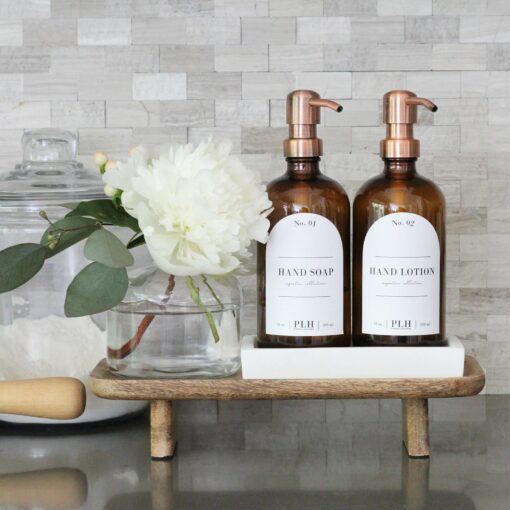 Concrete Soap Bottle Tray Modern, Minimalist Bathroom and Kitchen Accessory - Image 2