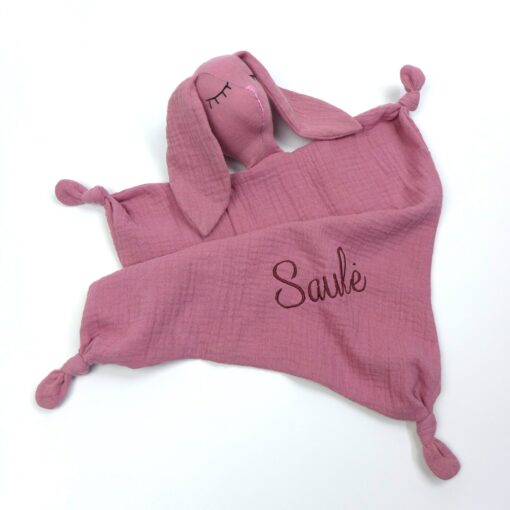 Personalized Bunny Comforter Snuggle Buddy for Sweet Dreams - Image 2