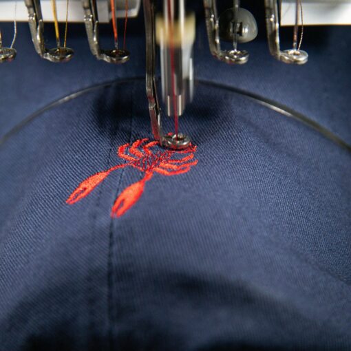 Embroidered Lobster Vintage Washed Baseball Cap Unisex Cotton Hat with Coastal Charm - Image 2