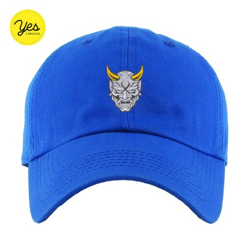 Embroidered Hannya Mask Baseball Cap Unleash Your Inner Demon with Style - Image 6