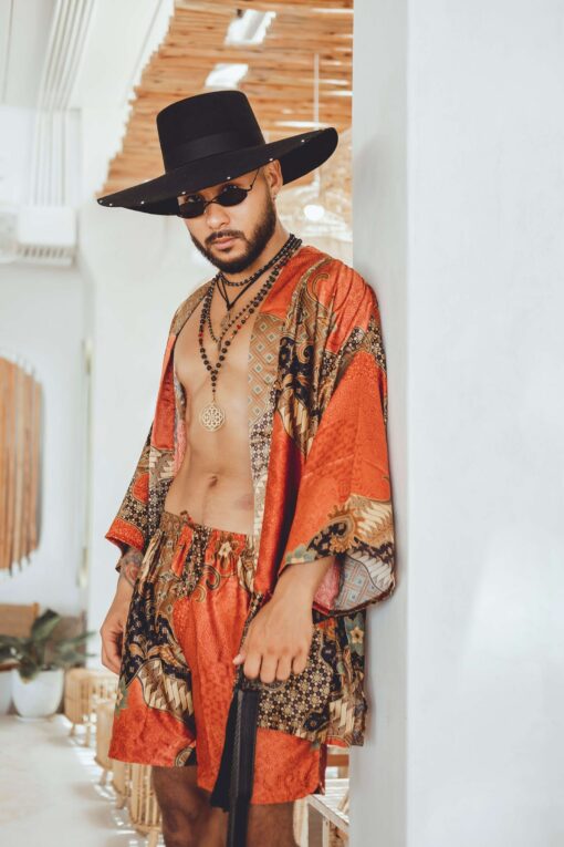 Luxurious Silk Kimono Robe and Boxer Set The Perfect Christmas Gift for Him - Image 5